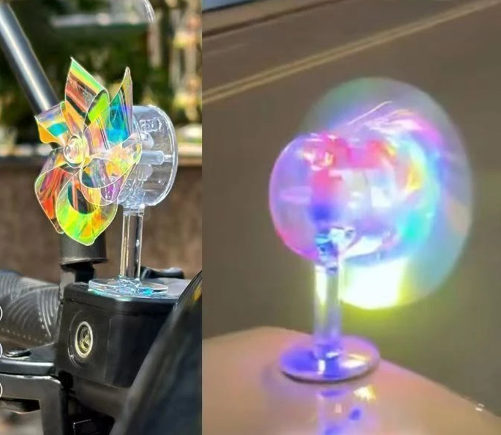 Regenbogen-Windrad Fahrrad Auto drehender Licht-Effekt – Little Shark