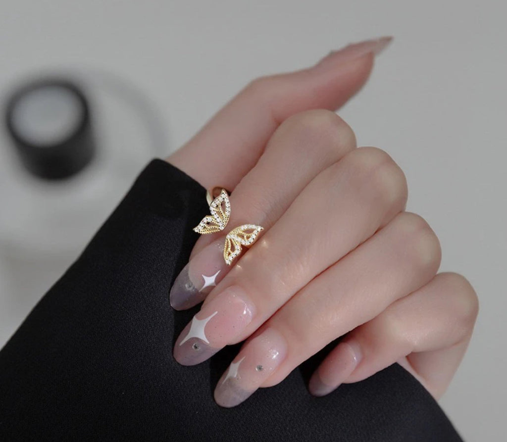 Schmetterlingsring – verstellbar, elegant