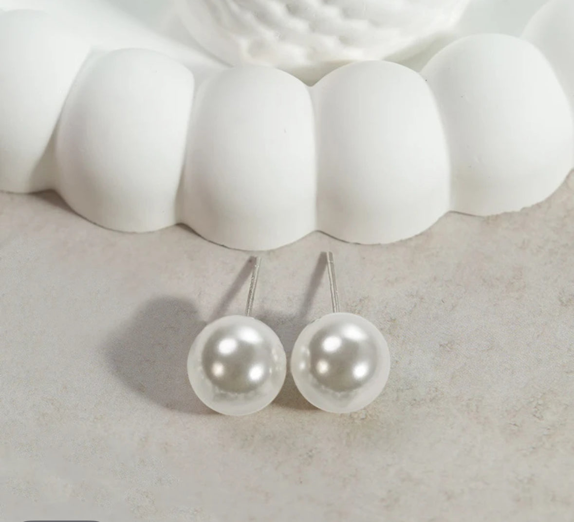 925 Silber Perlen Ohrstecker