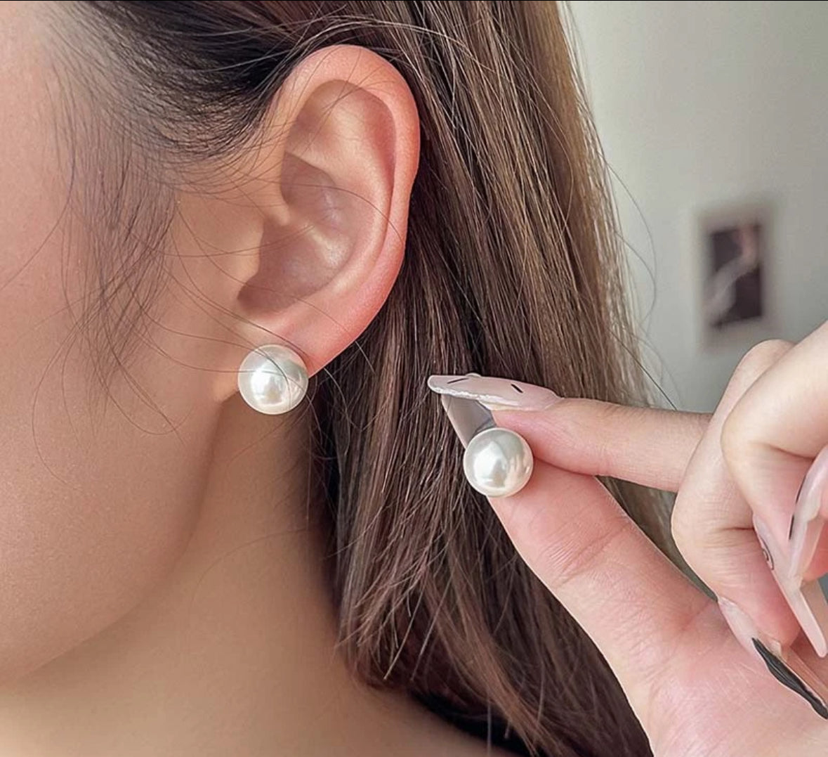 925 Silber Perlen Ohrstecker