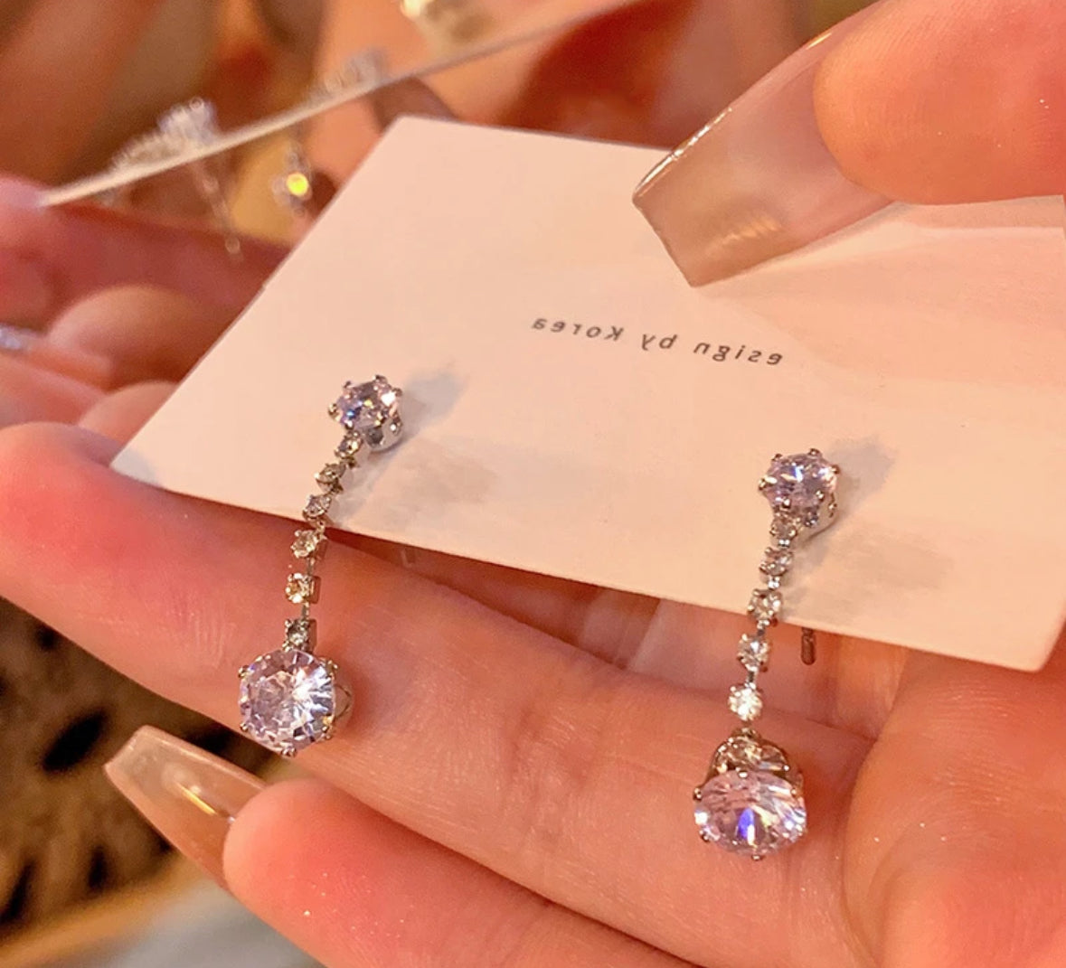 Elegante Zirkonia Ohrhänger