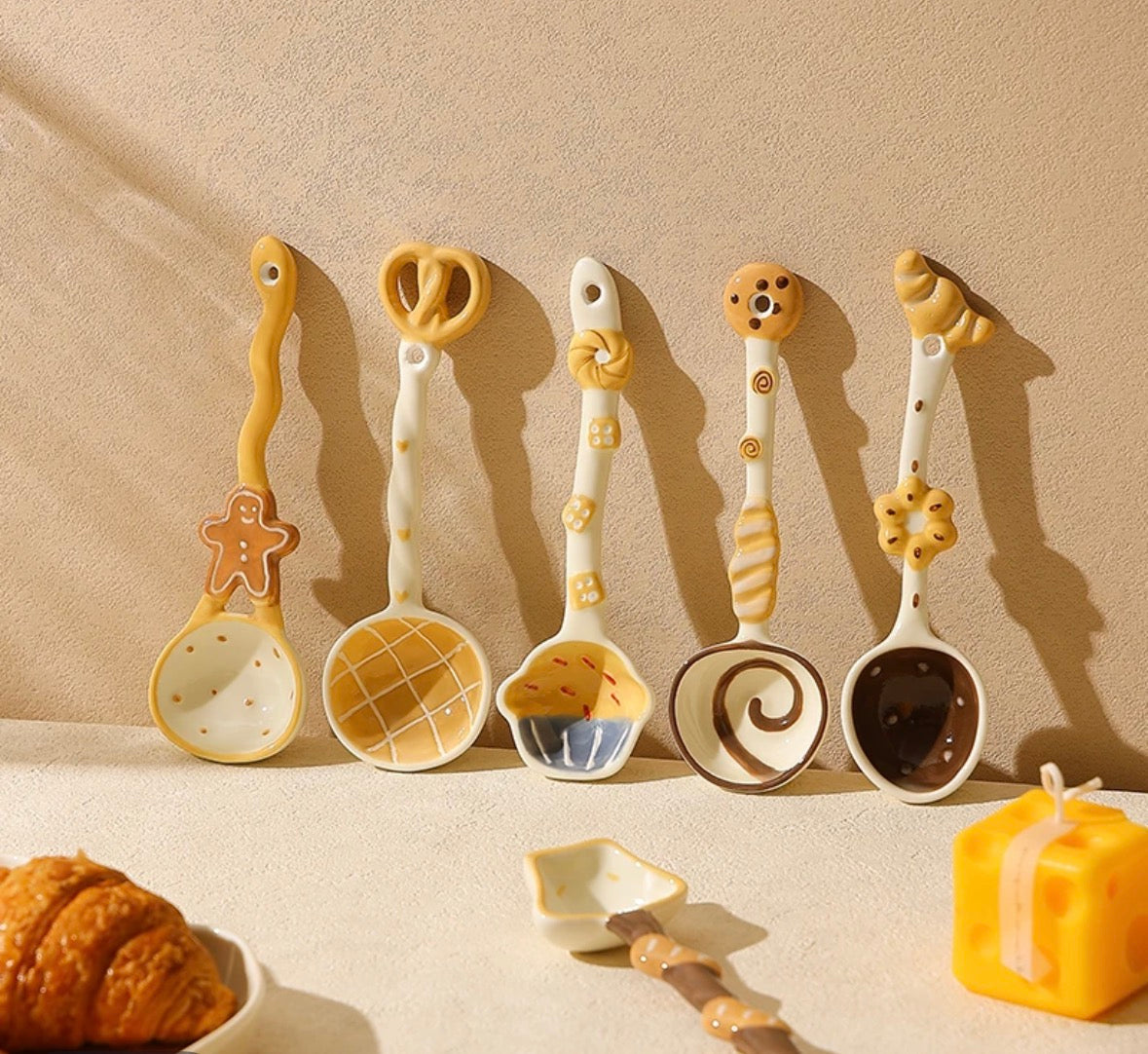 Little Shark - Keramik-Löffelset im Dessert-Design