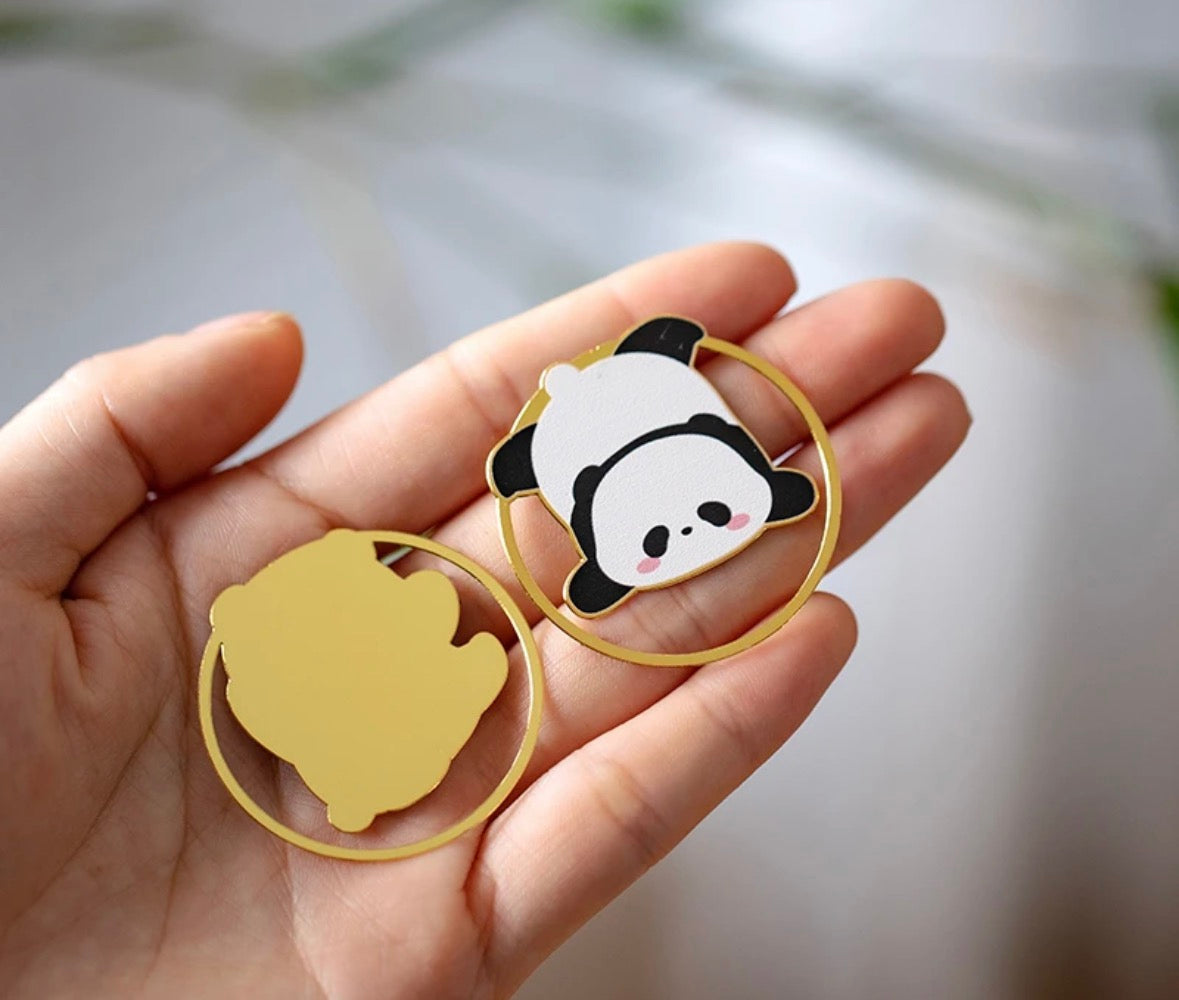 Panda Lesezeichen Metall kawaii Detailansicht – Little Shark