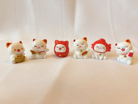 Niedliche Glückskatzen Mini-Figuren 6er Set – Little Shark